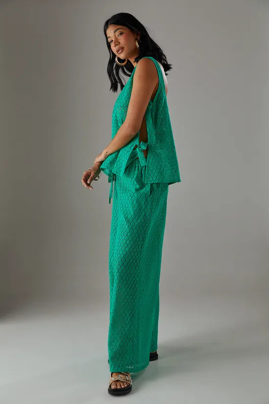 Crochet Tie Side Tank Top